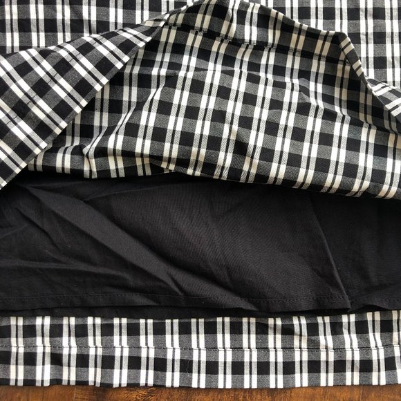 1.STATE Off The Shoulder Gingham Cascade Dress - Picture 7 of 8